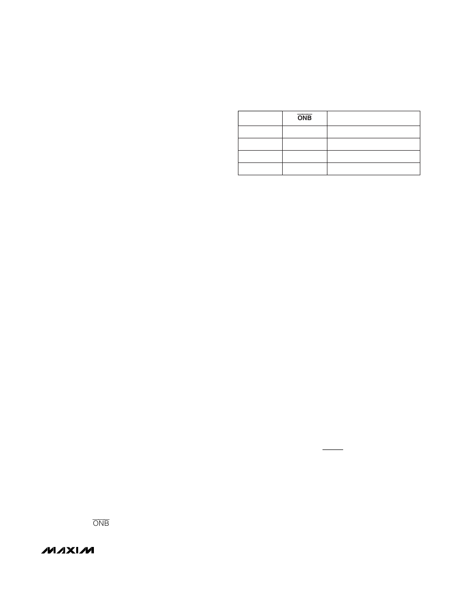 Table 2. on/off logic control | Rainbow Electronics MAX1706 User Manual | Page 13 / 20