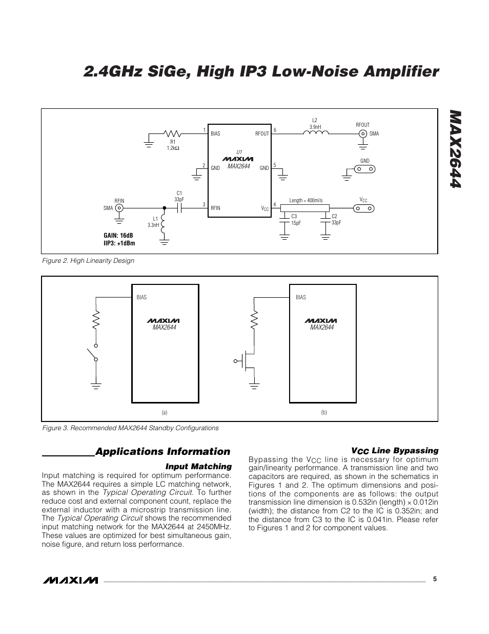 Applications information | Rainbow Electronics MAX2644 User Manual | Page 5 / 8