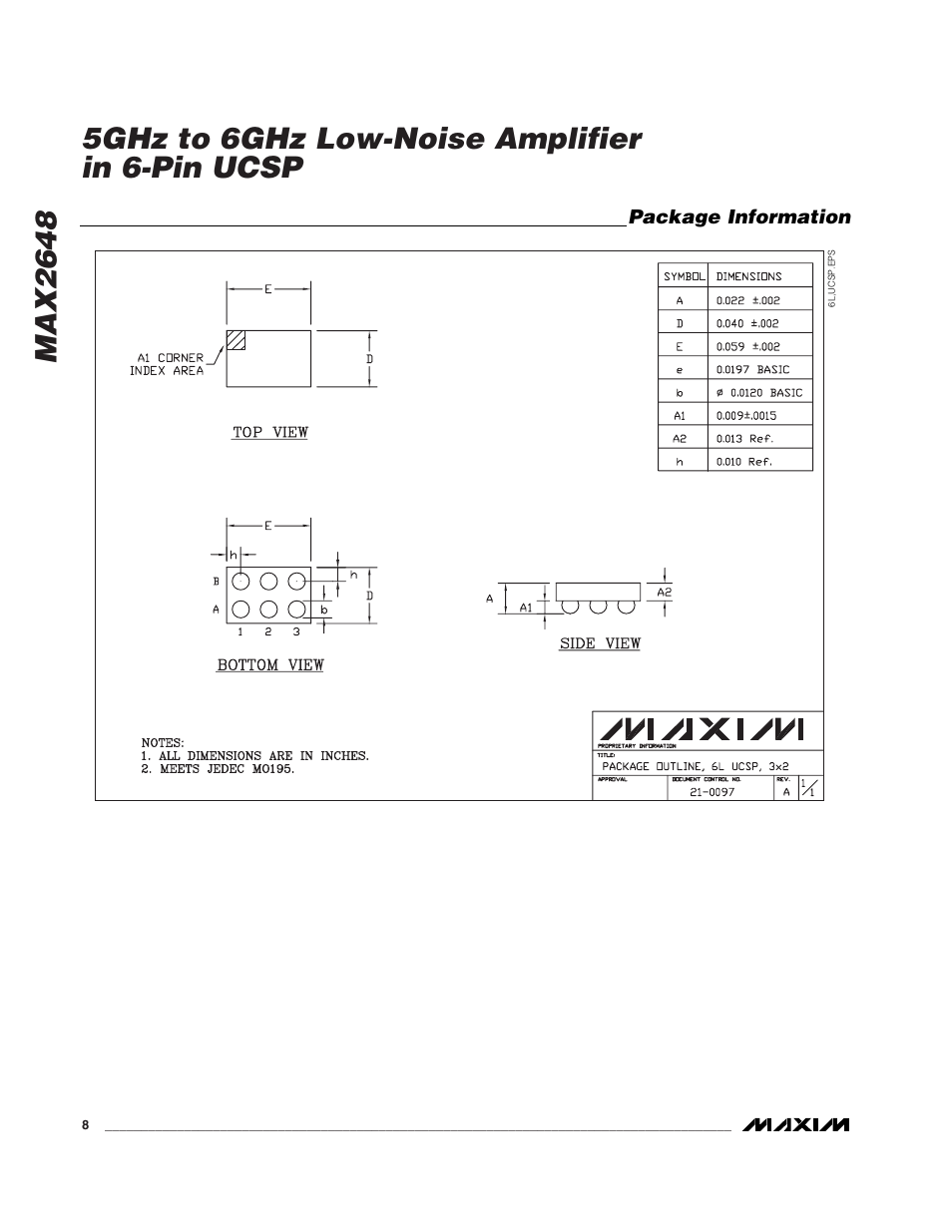 Rainbow Electronics MAX2648 User Manual | Page 8 / 8
