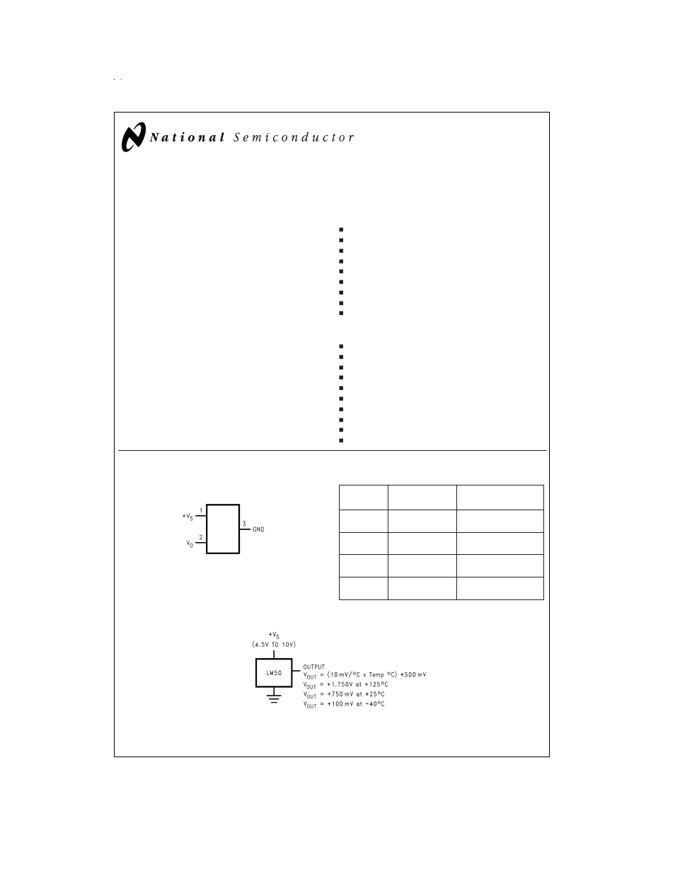 Rainbow Electronics LM50 User Manual | 7 pages