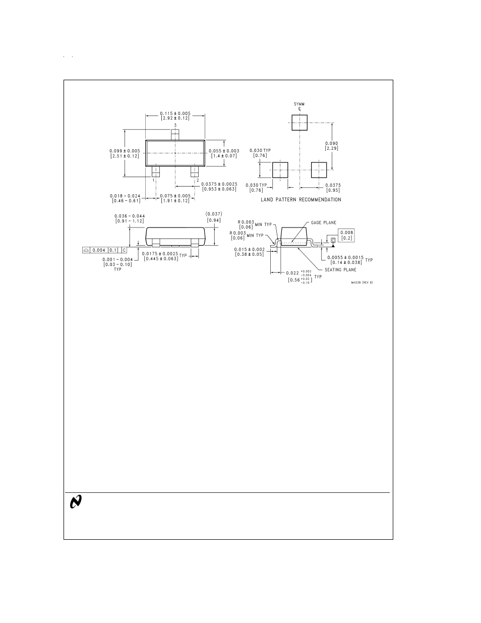 Physical dimensions | Rainbow Electronics LM50 User Manual | Page 7 / 7