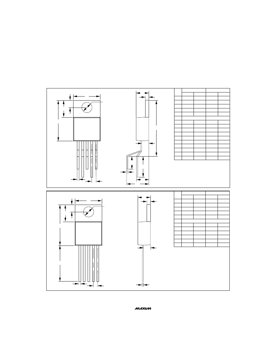 Package information, Pin to-220 (straight lead) package, Pin to-220 (staggered lead) package | Rainbow Electronics MAX789 User Manual | Page 4 / 4