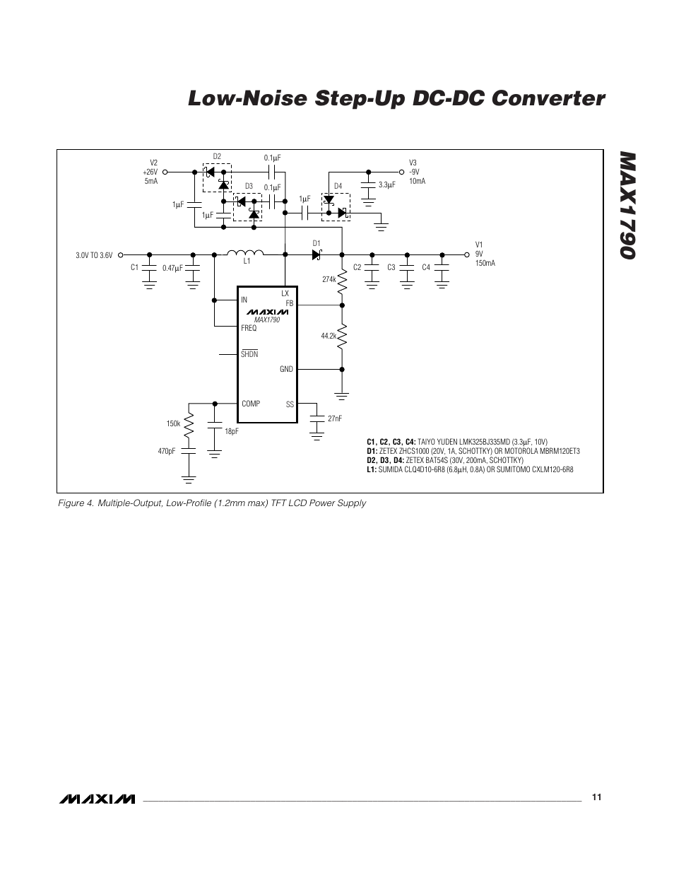 Max1790 low-noise step-up dc-dc converter | Rainbow Electronics MAX1790 User Manual | Page 11 / 12