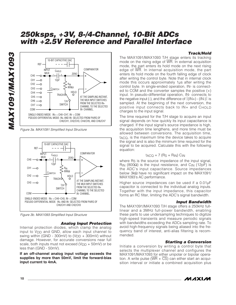 Rainbow Electronics MAX1093 User Manual | Page 10 / 20