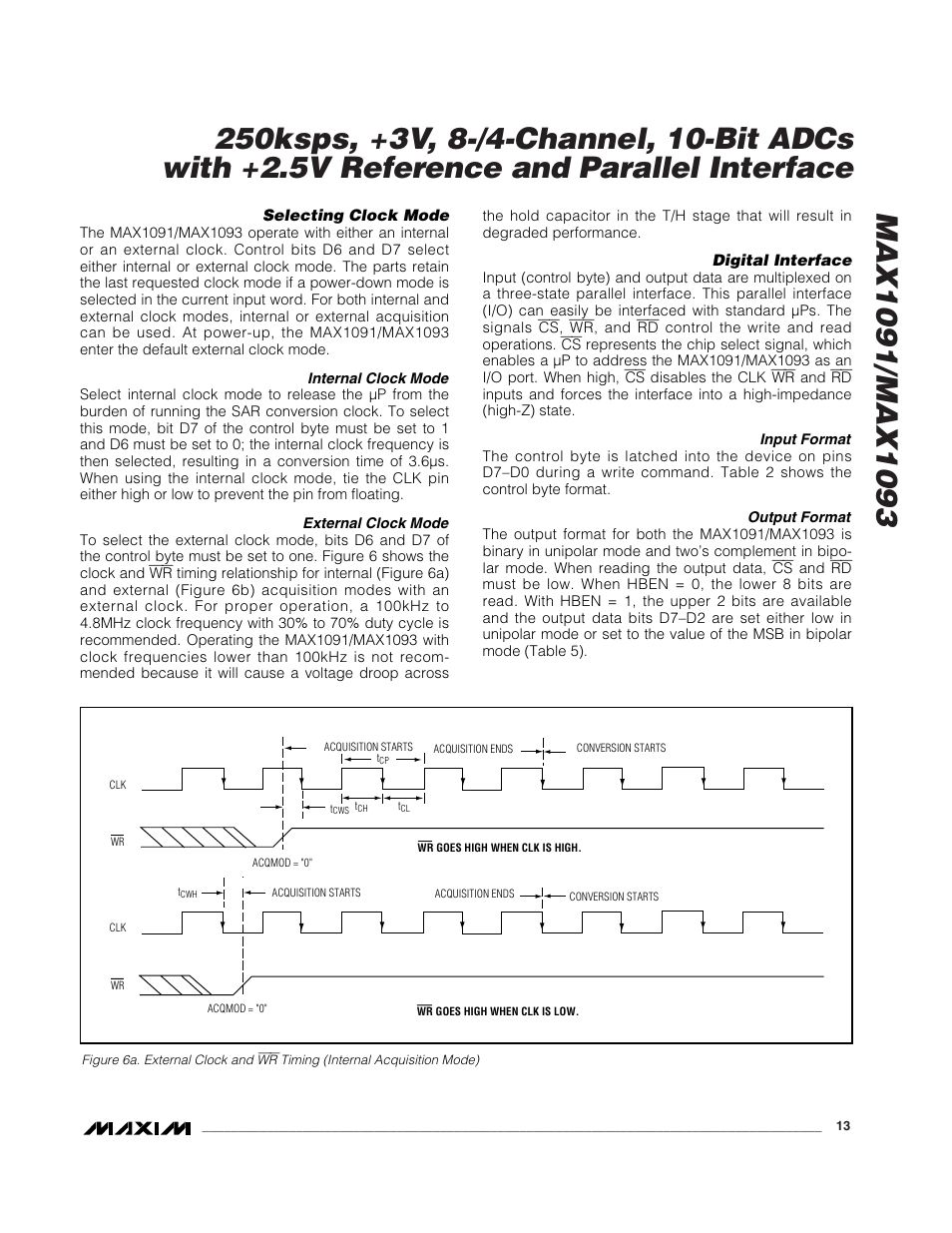 Rainbow Electronics MAX1093 User Manual | Page 13 / 20