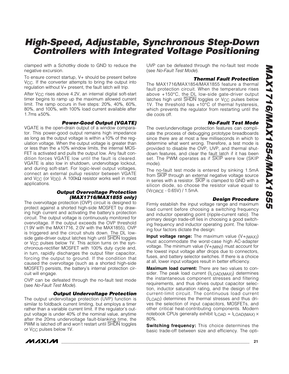 Rainbow Electronics MAX1855 User Manual | Page 21 / 33