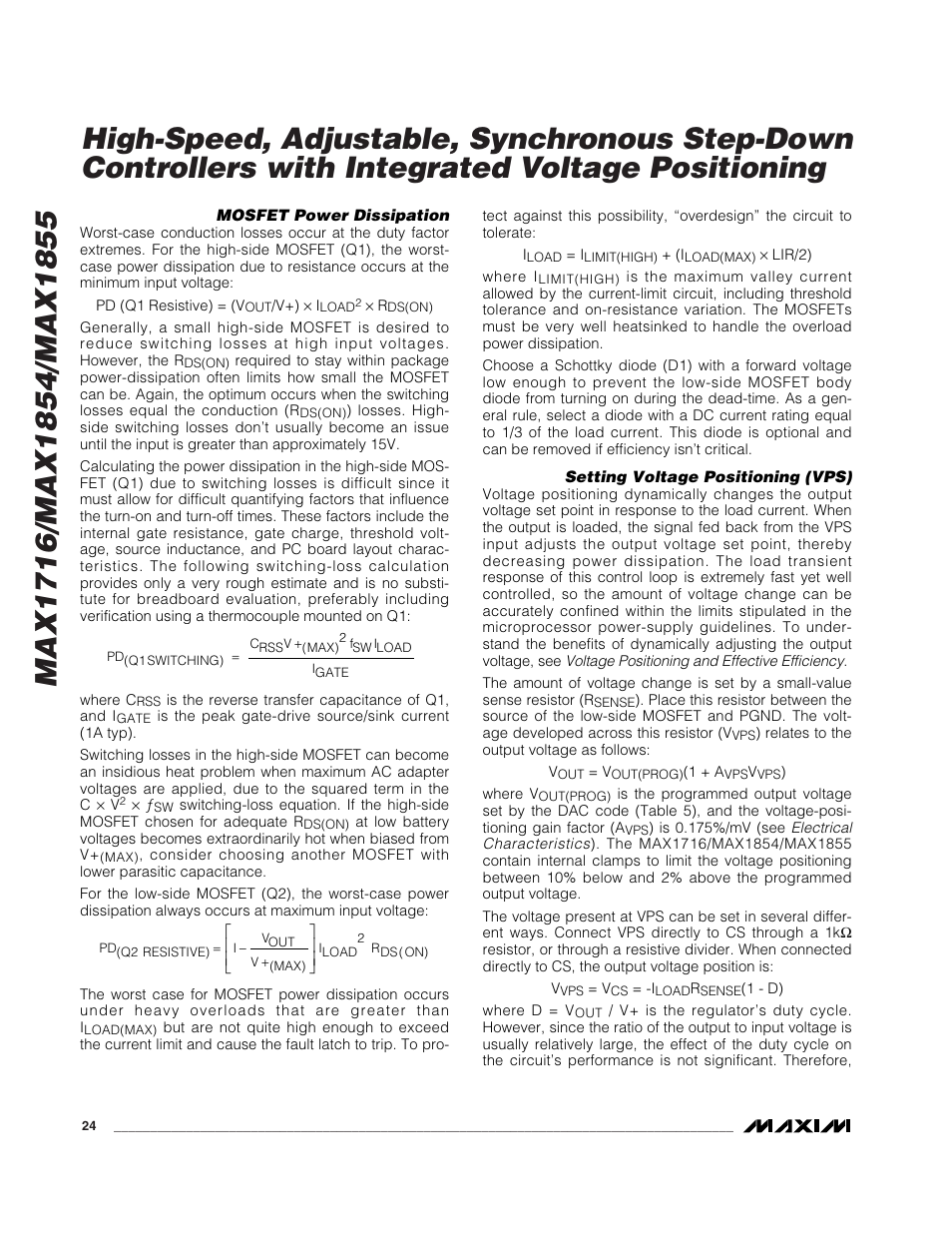 Rainbow Electronics MAX1855 User Manual | Page 24 / 33