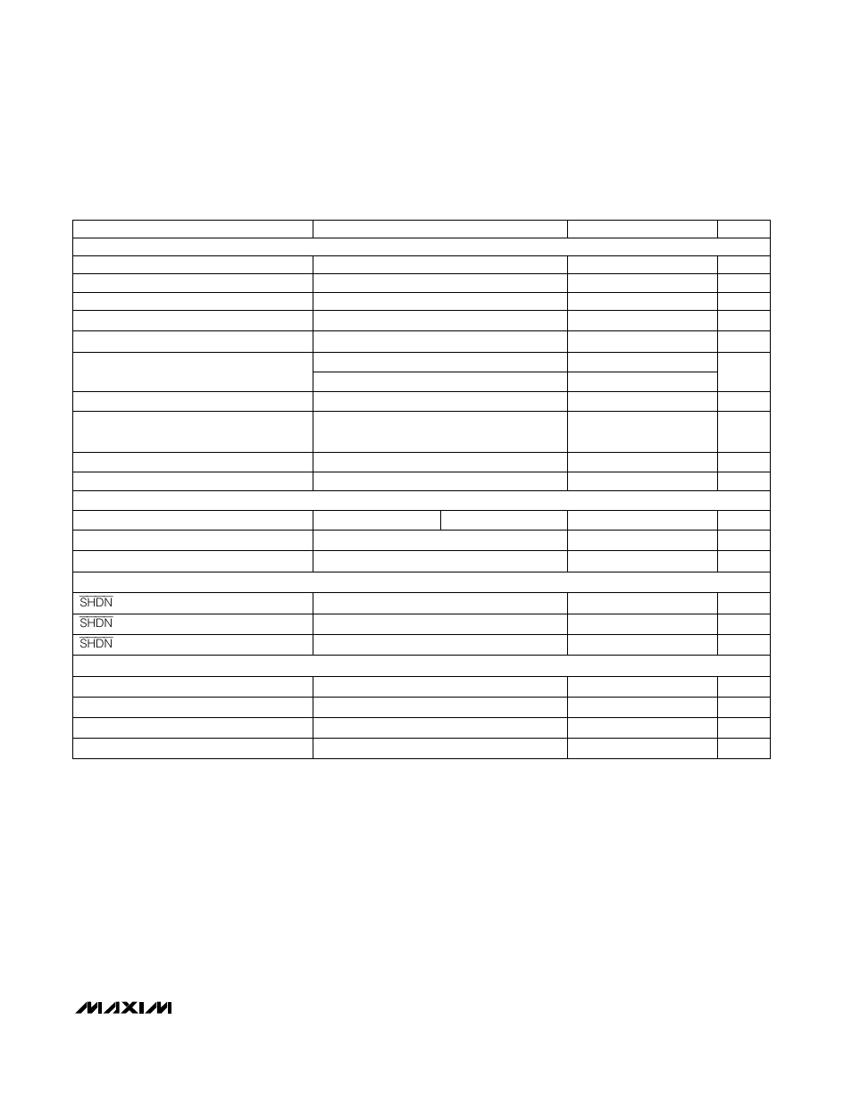 Electrical characteristics (continued) | Rainbow Electronics MAX1611 User Manual | Page 3 / 20