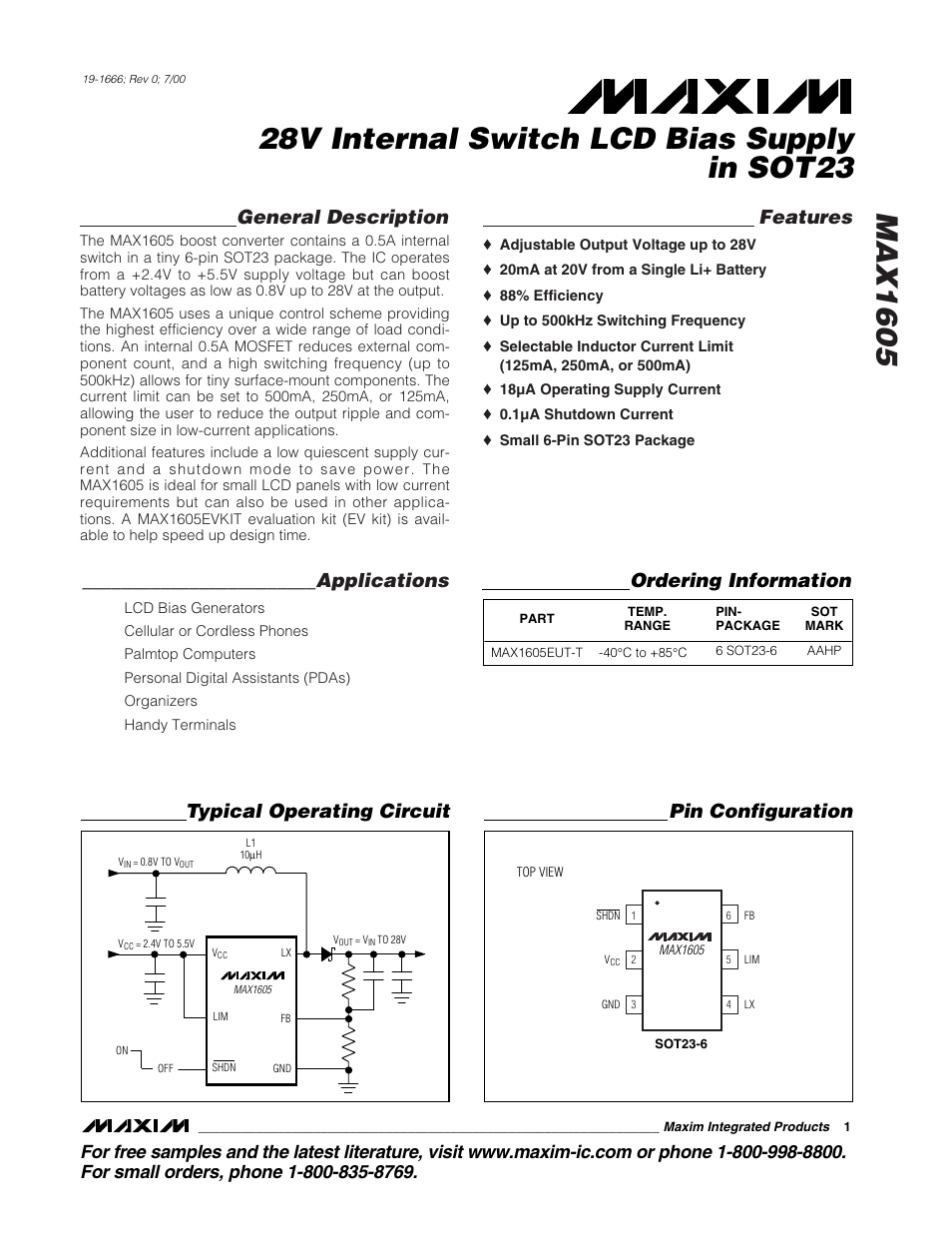 Rainbow Electronics MAX758A User Manual | 12 pages