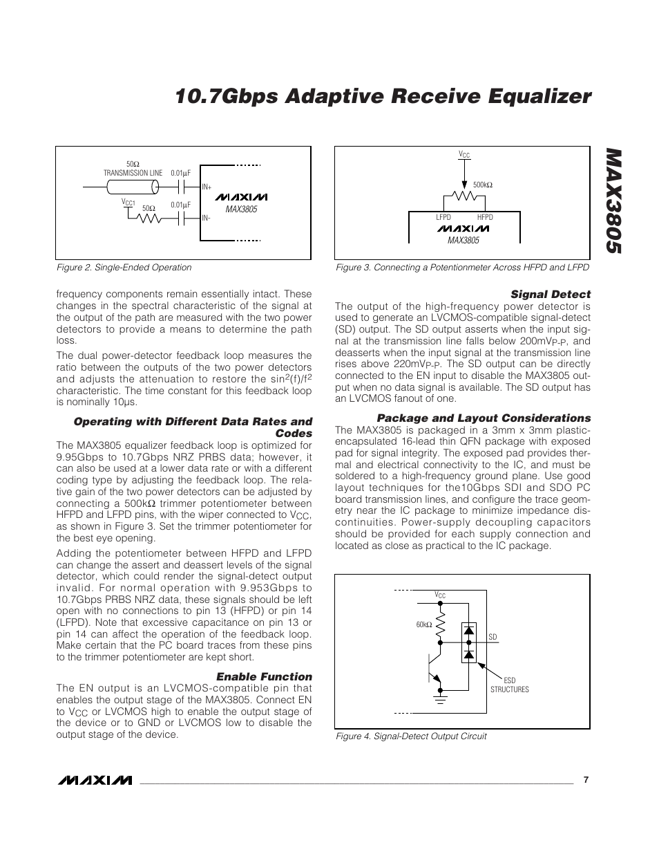 Rainbow Electronics MAX3805 User Manual | Page 7 / 10