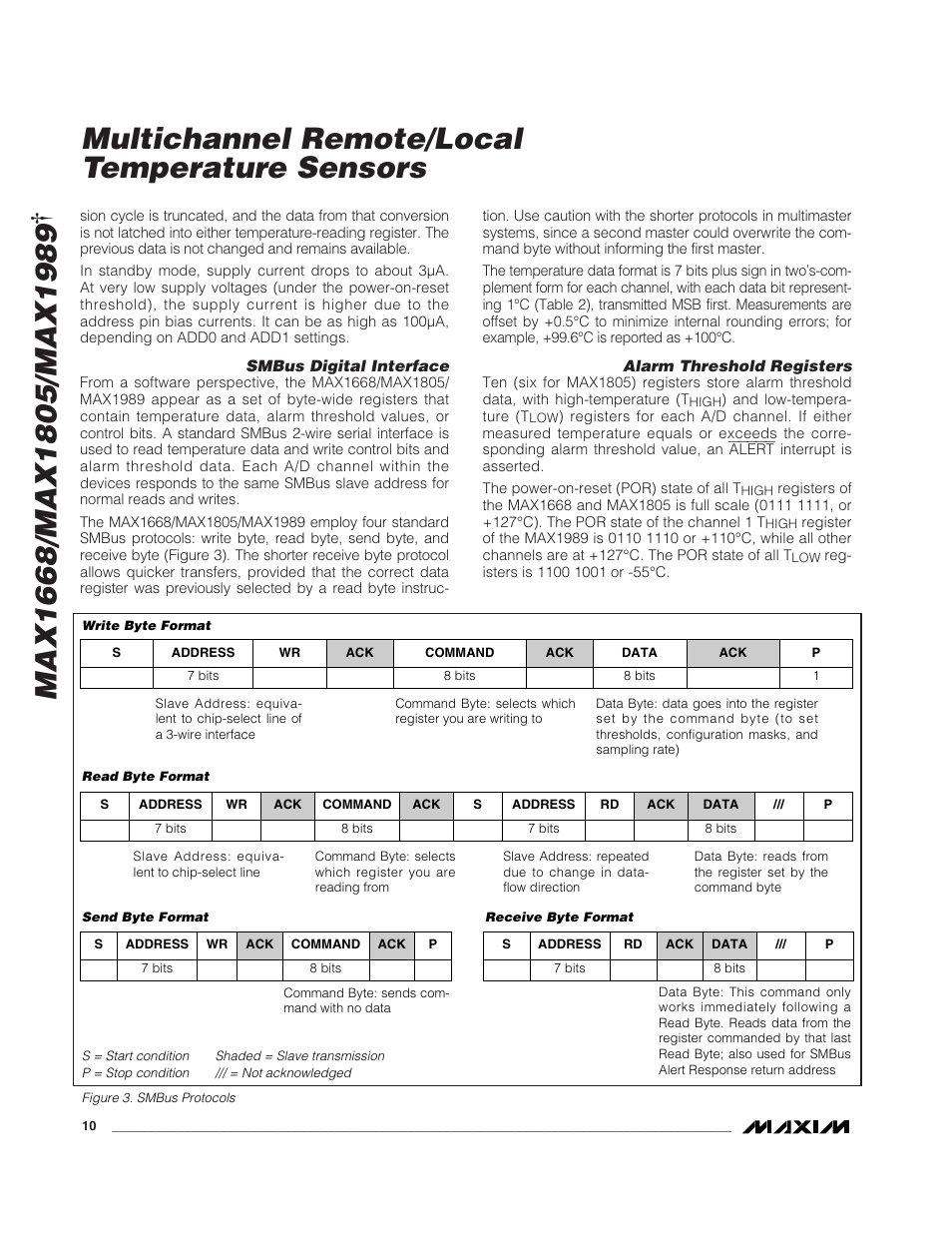 Multichannel remote/local temperature sensors | Rainbow Electronics MAX1989 User Manual | Page 10 / 16