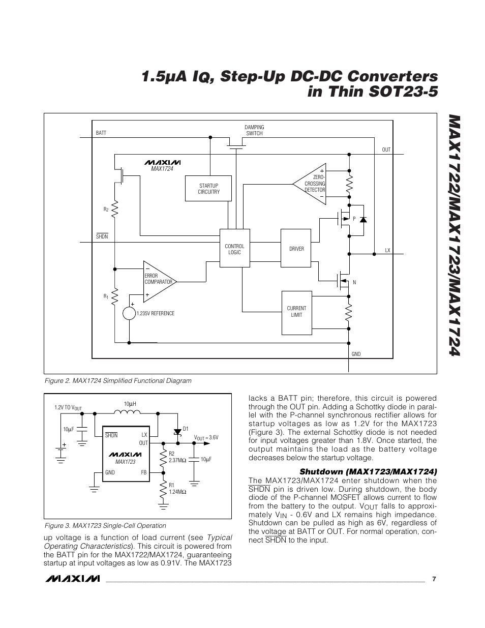 Step-up dc-dc converters in thin sot23-5 | Rainbow Electronics MAX1724 User Manual | Page 7 / 12