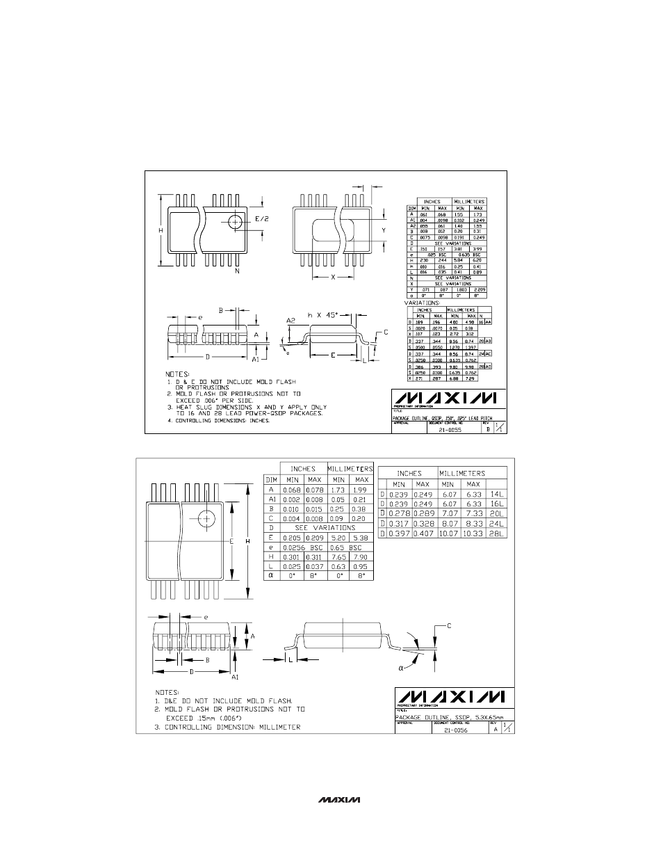 Package information | Rainbow Electronics MAX1113 User Manual | Page 20 / 20