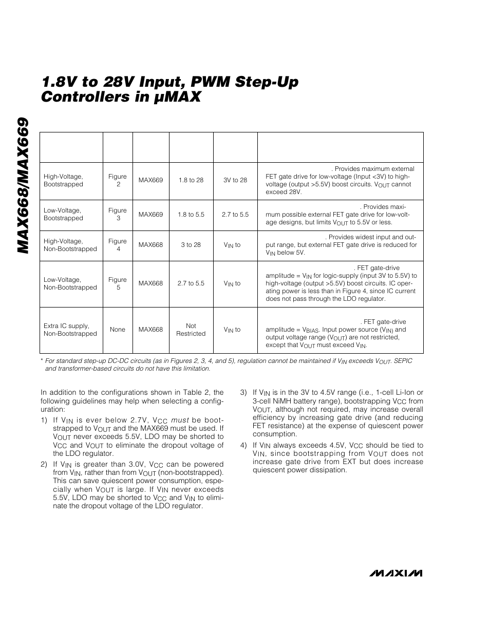 Rainbow Electronics MAX669 User Manual | Page 12 / 18