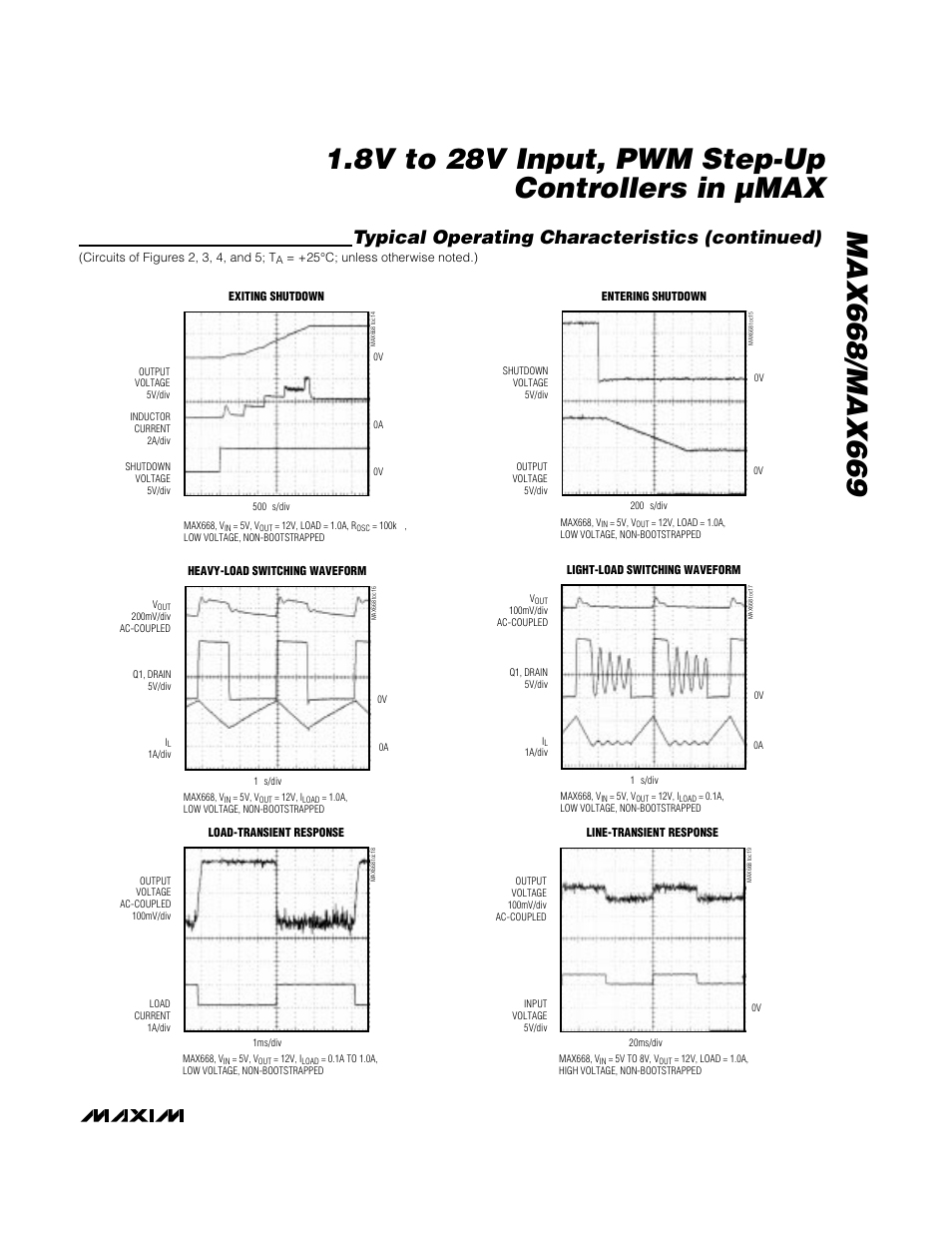 Typical operating characteristics (continued) | Rainbow Electronics MAX669 User Manual | Page 7 / 18