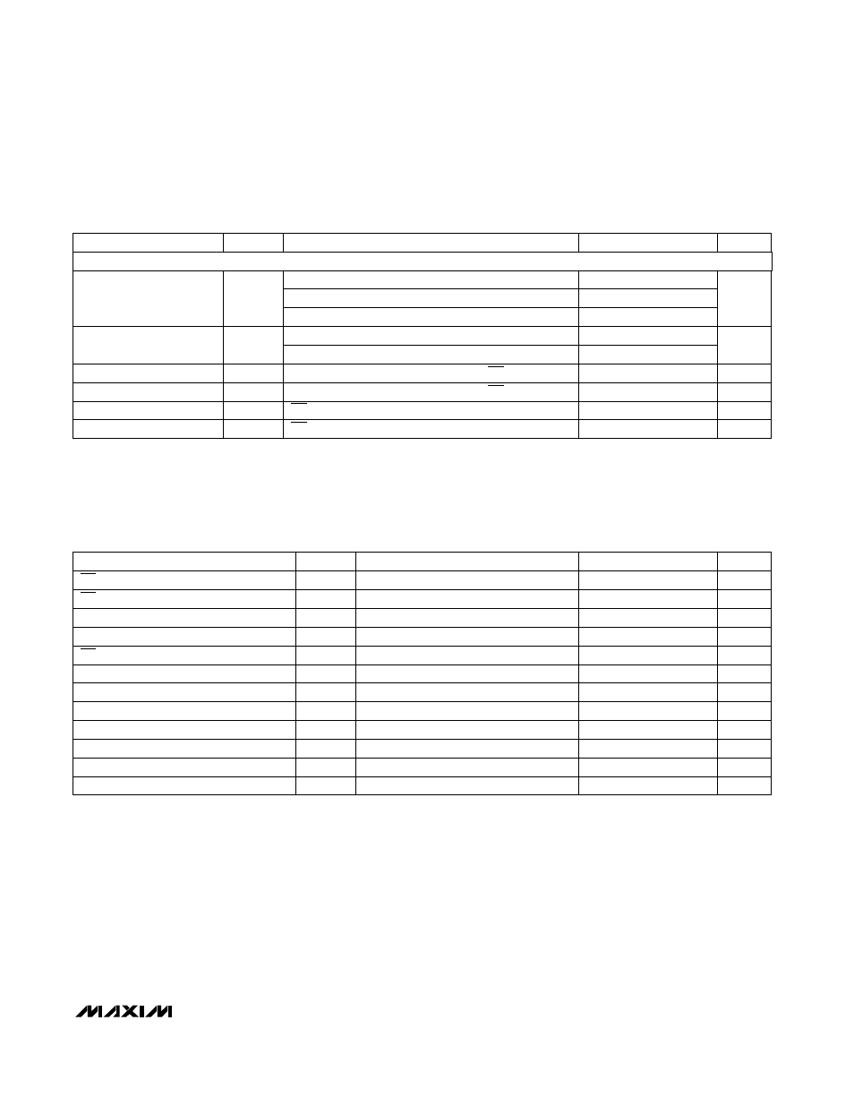 Electrical characteristics (continued), Interface timing | Rainbow Electronics MAX132 User Manual | Page 3 / 16