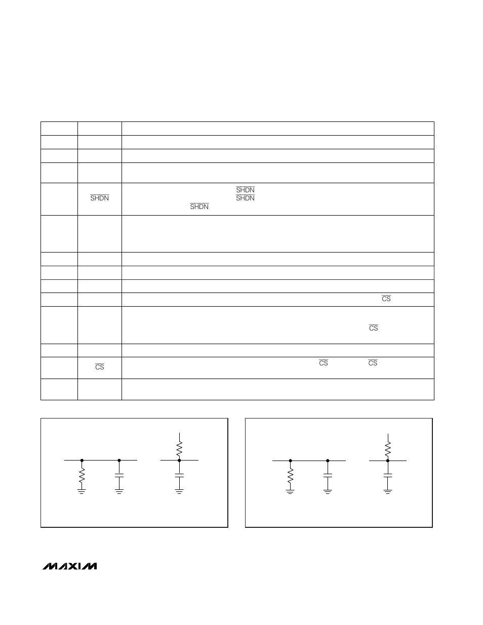 Pin description | Rainbow Electronics MAX1249 User Manual | Page 7 / 24