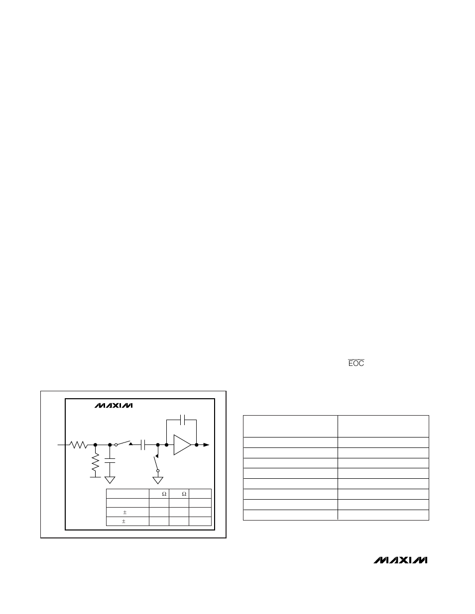 Table 1. conversion times using the internal clock | Rainbow Electronics MAX1326 User Manual | Page 14 / 27