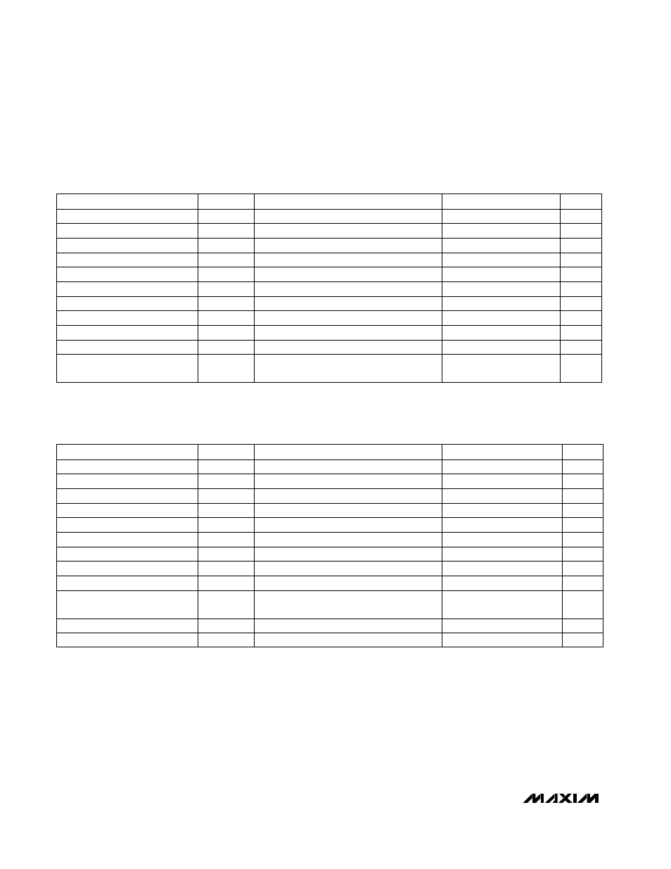 Digital input and output characteristics, Timing characteristics (figures 7, 8, 9) | Rainbow Electronics MAX1200 User Manual | Page 4 / 16