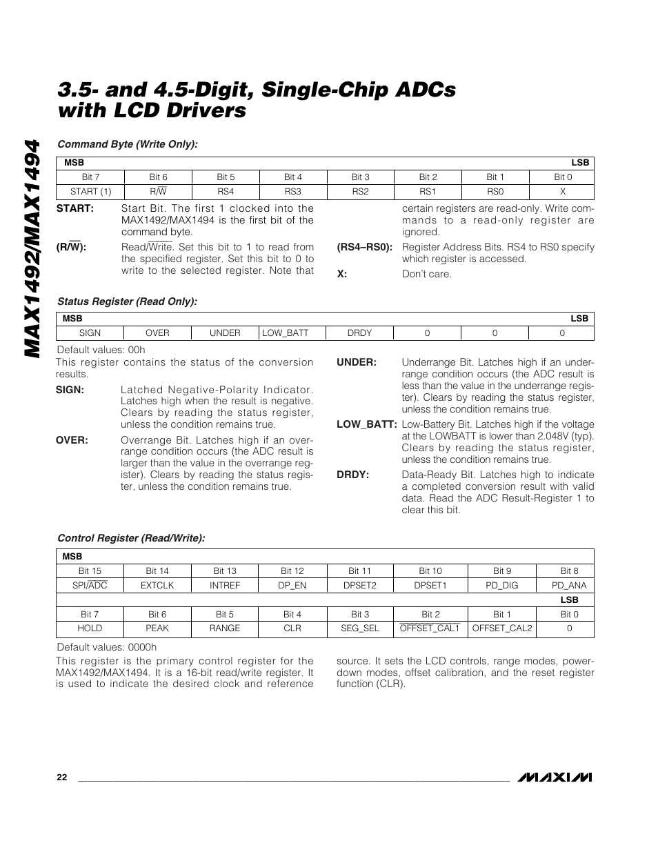 Rainbow Electronics MAX1494 User Manual | Page 22 / 35