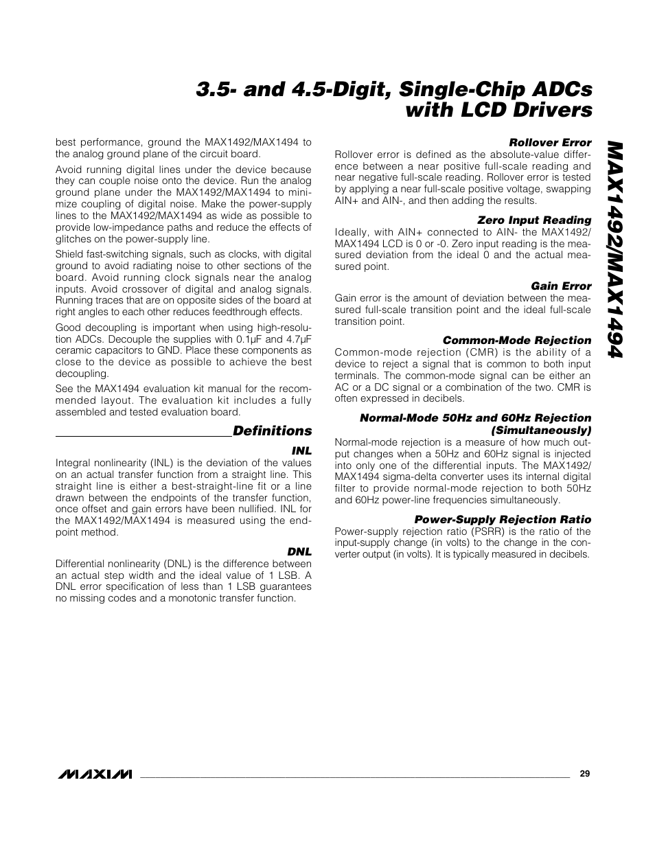 Rainbow Electronics MAX1494 User Manual | Page 29 / 35