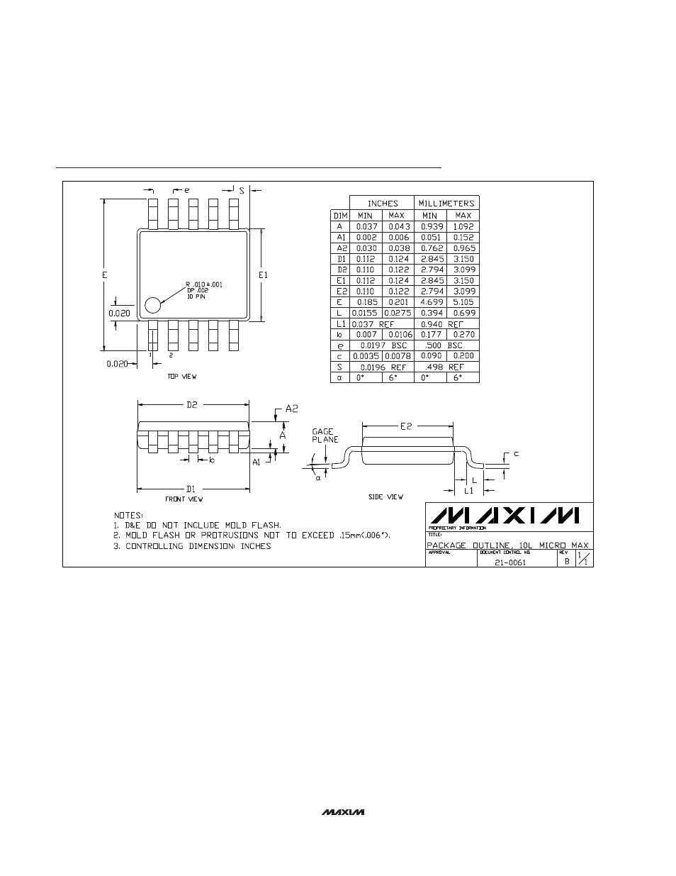 Rainbow Electronics MAX1109 User Manual | Page 20 / 20