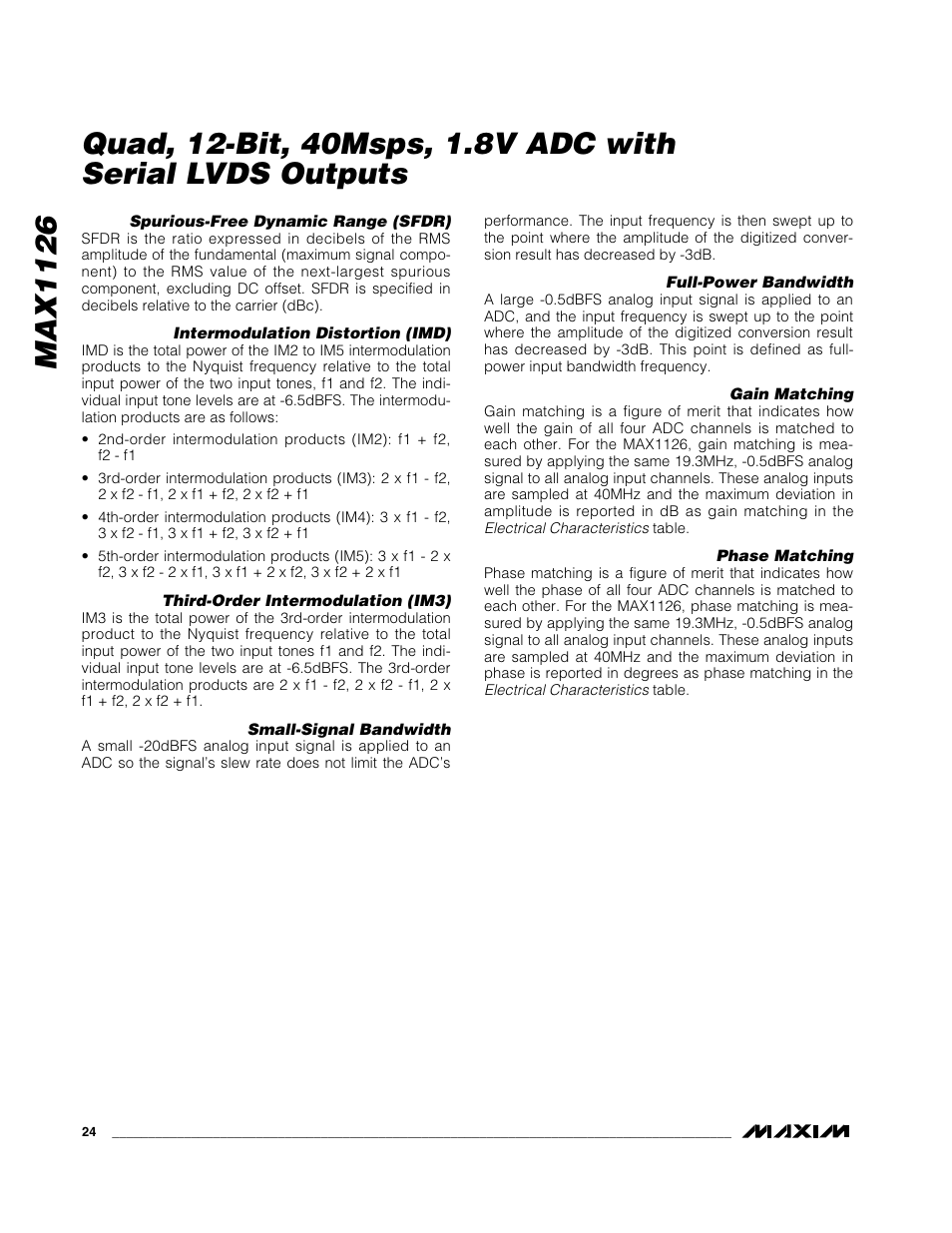 Rainbow Electronics MAX1126 User Manual | Page 24 / 25