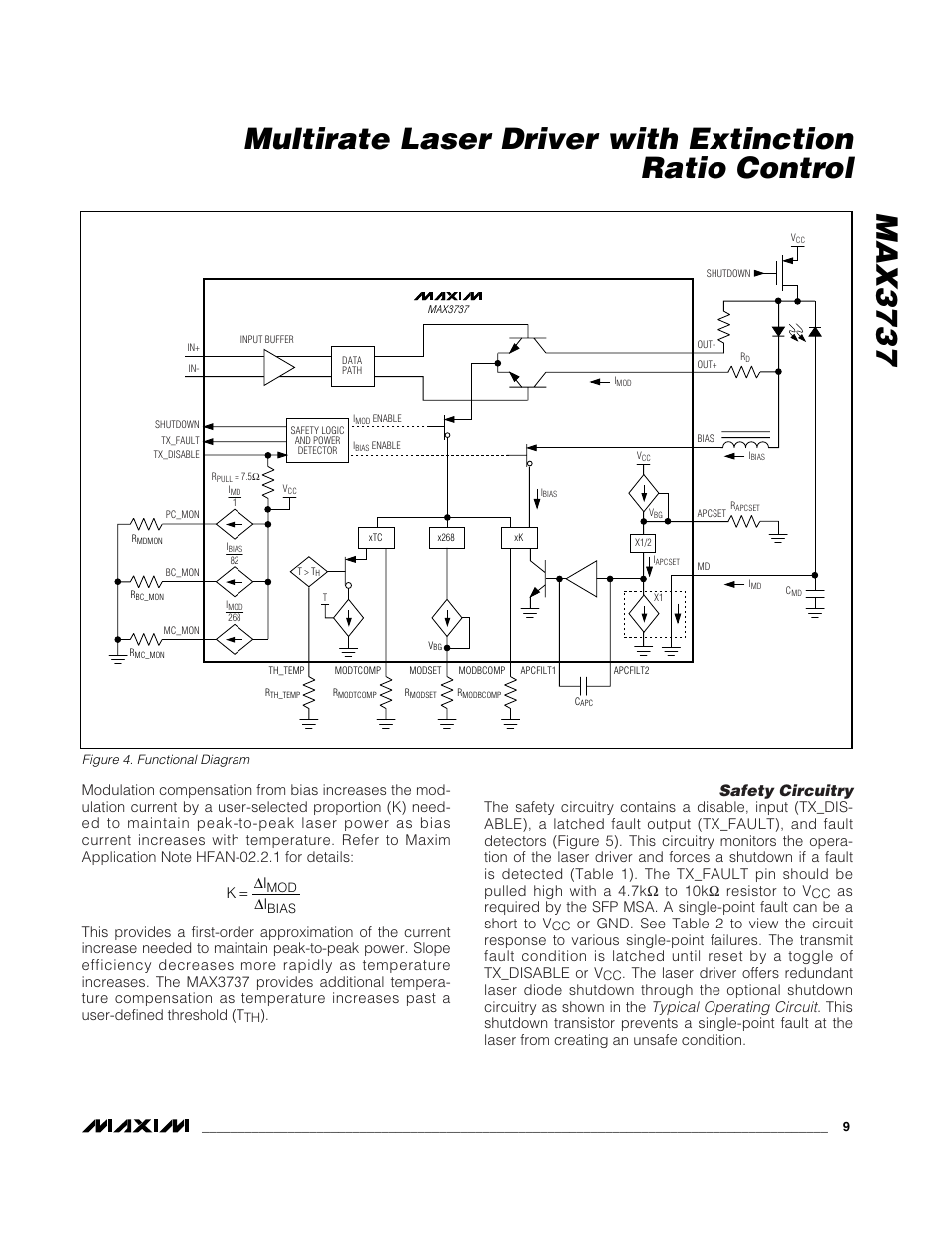 Safety circuitry | Rainbow Electronics MAX3737 User Manual | Page 9 / 17