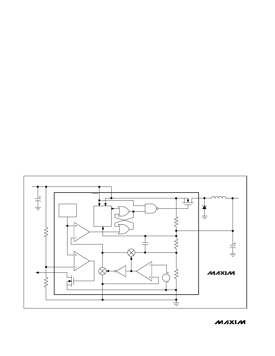 5v/3.3v/3v/adjustable, high-efficiency, low i, Step-down dc-dc converters, Fixed or adjustable output | Rainbow Electronics MAX653 User Manual | Page 8 / 12