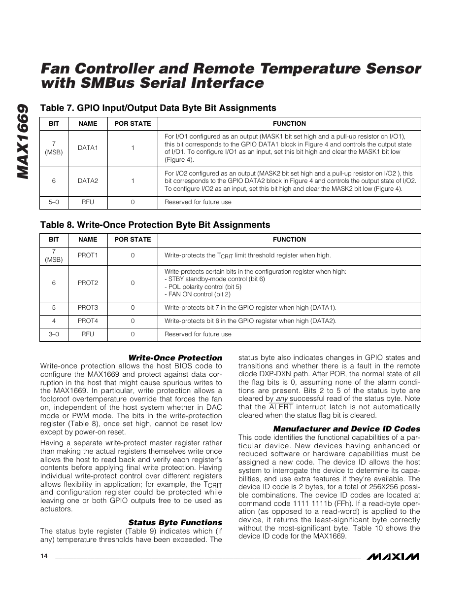 Rainbow Electronics MAX1669 User Manual | Page 14 / 20