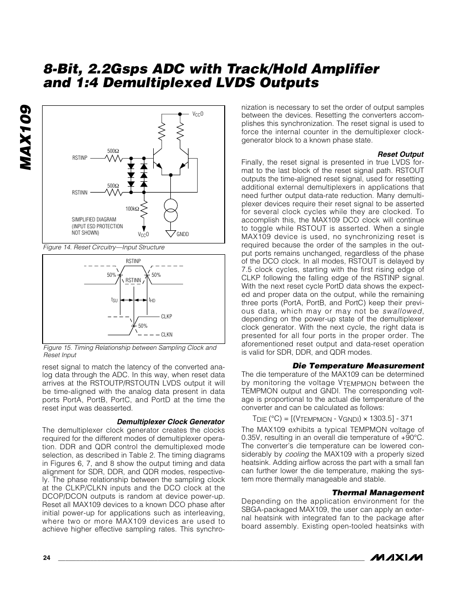 Max109 | Rainbow Electronics MAX109 User Manual | Page 24 / 29
