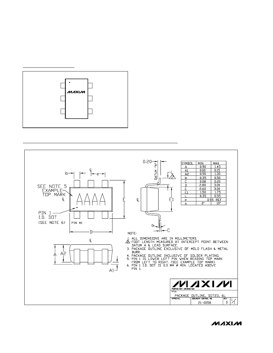 Pin configuration package information | Rainbow Electronics MAX2641 User Manual | Page 8 / 8