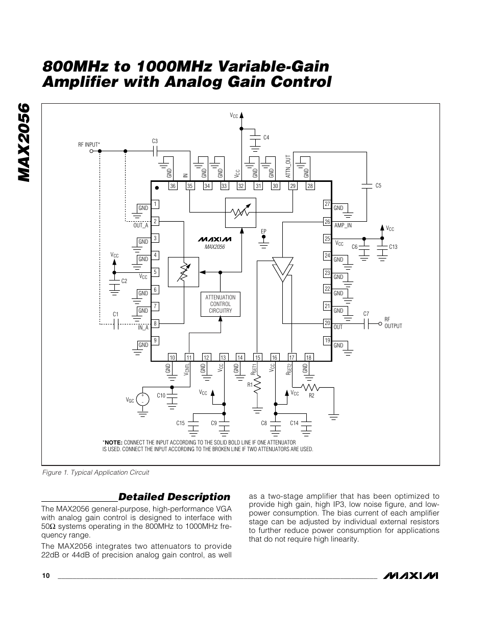 Max2056, Detailed description | Rainbow Electronics MAX2056 User Manual | Page 10 / 12