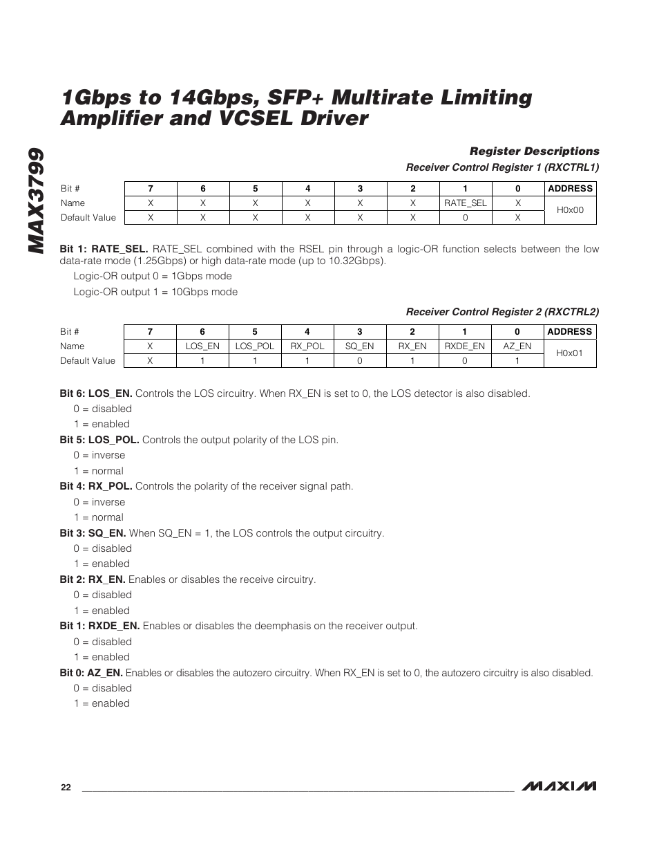 Max3799 | Rainbow Electronics MAX3799 User Manual | Page 22 / 35