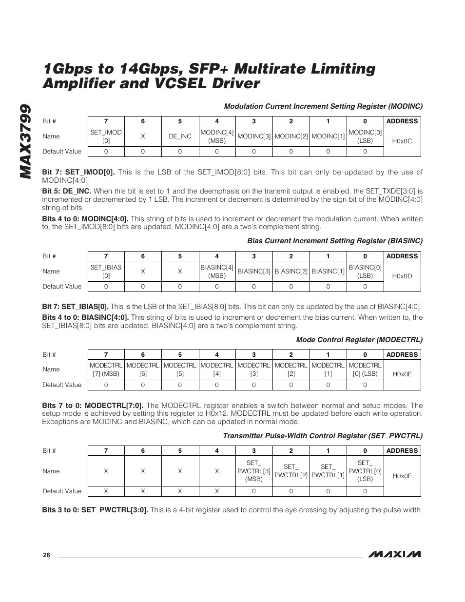 Max3799 | Rainbow Electronics MAX3799 User Manual | Page 26 / 35