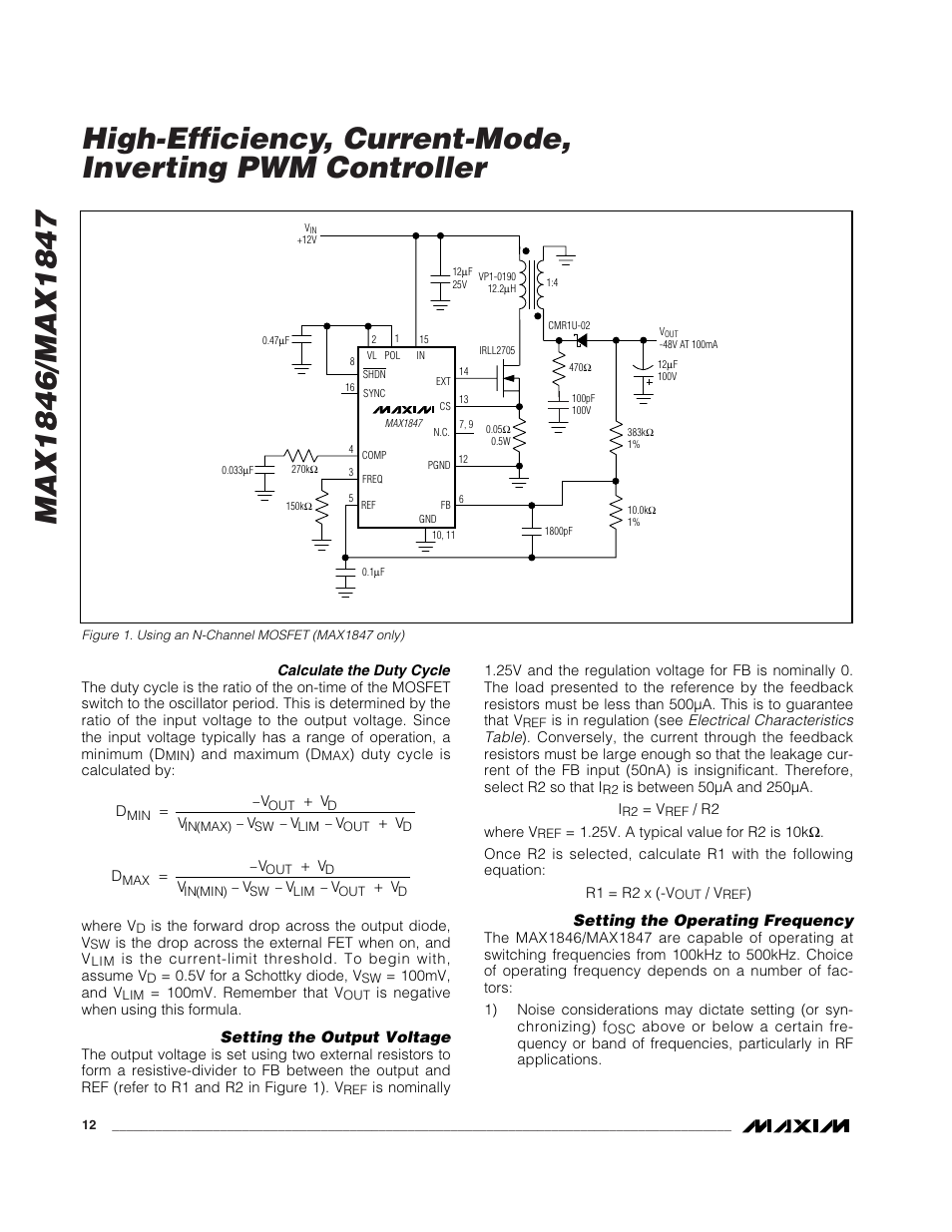Rainbow Electronics MAX1847 User Manual | Page 12 / 20