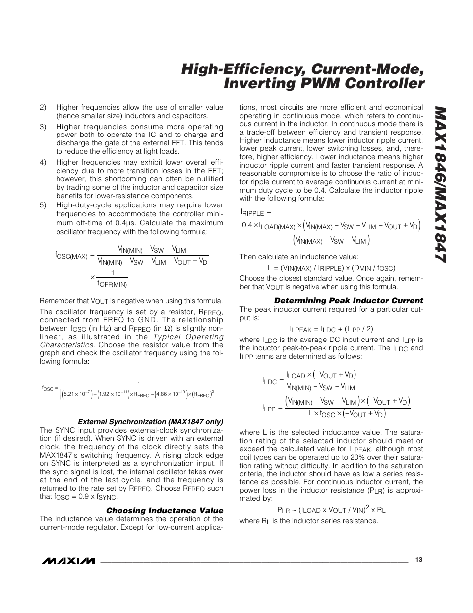 Rainbow Electronics MAX1847 User Manual | Page 13 / 20