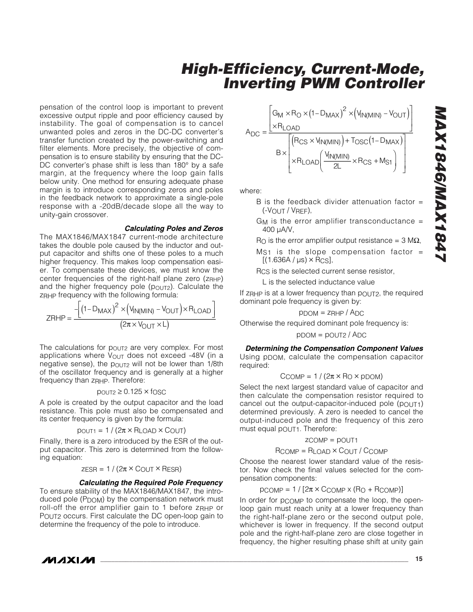 Rainbow Electronics MAX1847 User Manual | Page 15 / 20