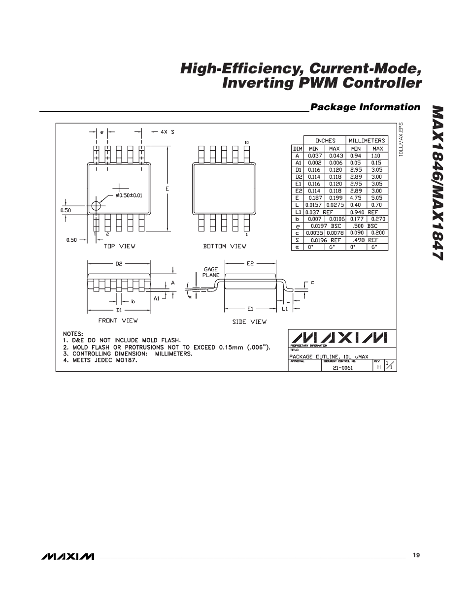 Rainbow Electronics MAX1847 User Manual | Page 19 / 20