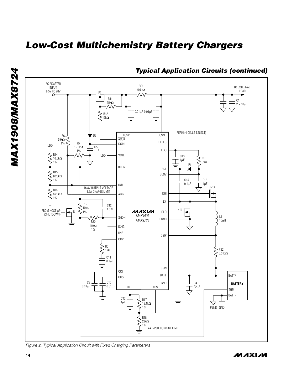 Typical application circuits (continued) | Rainbow Electronics MAX8724 User Manual | Page 14 / 27