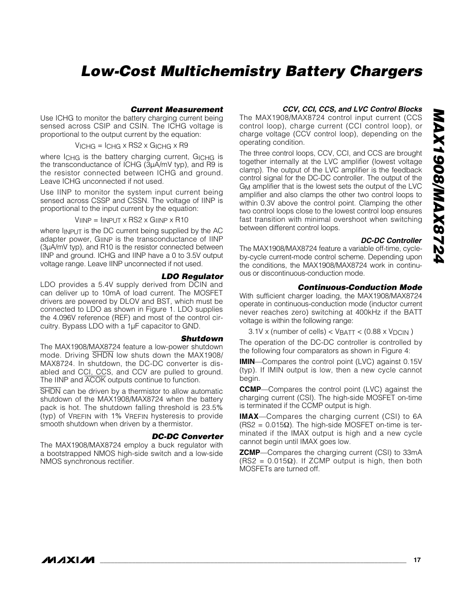 Rainbow Electronics MAX8724 User Manual | Page 17 / 27