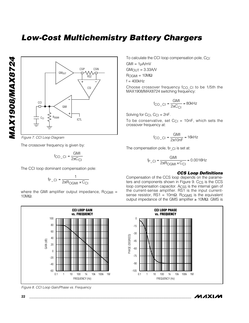 Low-cost multichemistry battery chargers | Rainbow Electronics MAX8724 User Manual | Page 22 / 27