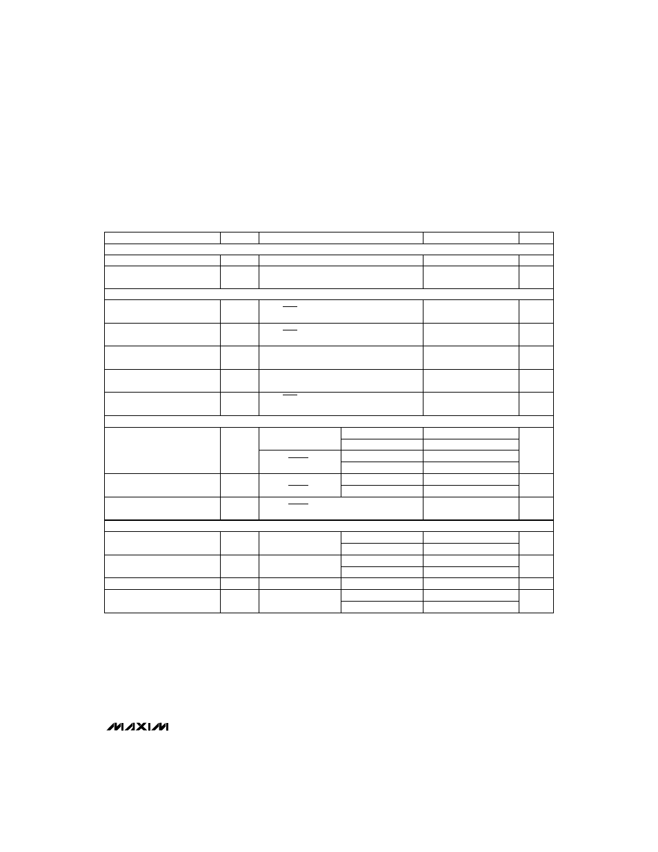 Electrical characteristics (continued) | Rainbow Electronics MAX101А User Manual | Page 3 / 16