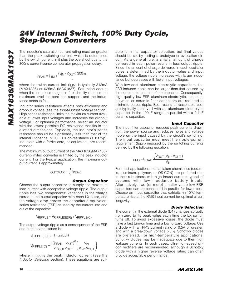 Rainbow Electronics MAX1837 User Manual | Page 10 / 13