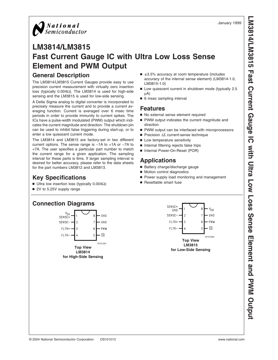 Rainbow Electronics LM3815 User Manual | 14 pages