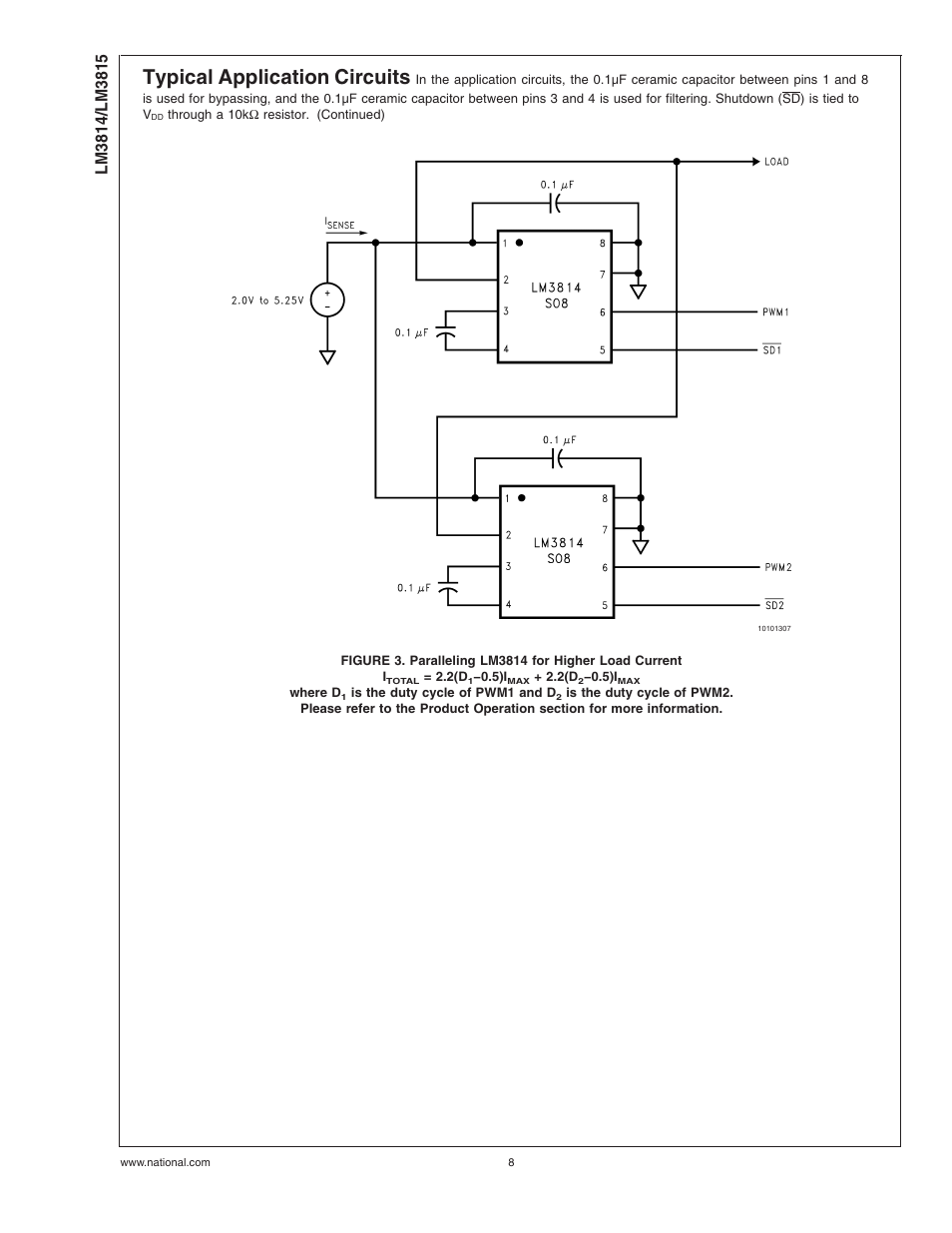 Typical application circuits | Rainbow Electronics LM3815 User Manual | Page 8 / 14