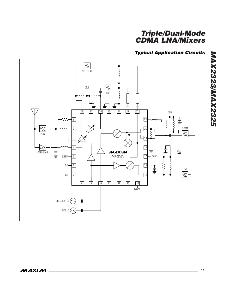Typical application circuits | Rainbow Electronics MAX2325 User Manual | Page 11 / 14