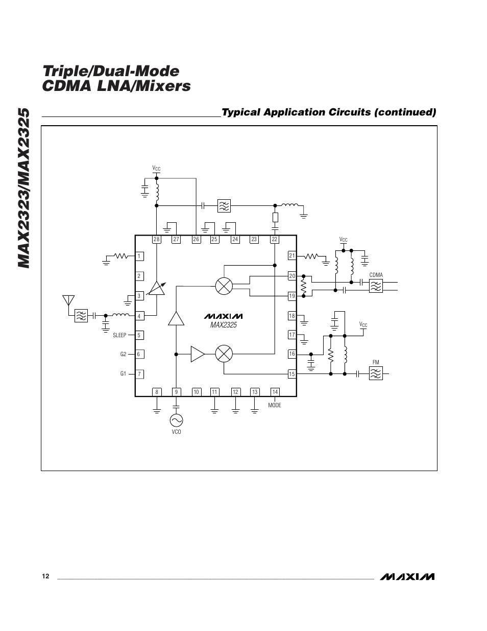 Typical application circuits (continued) | Rainbow Electronics MAX2325 User Manual | Page 12 / 14