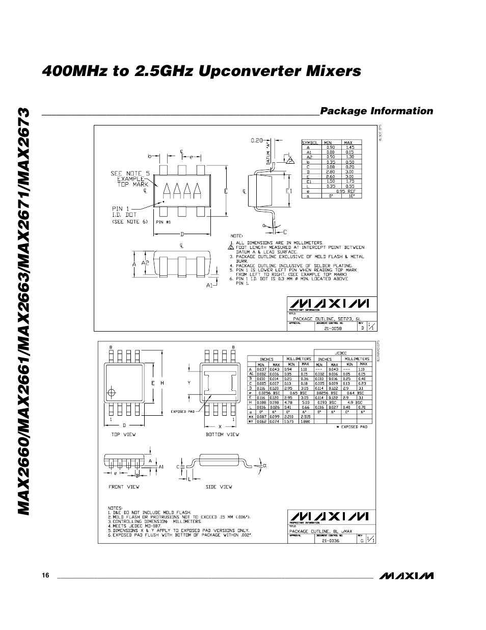 Rainbow Electronics MAX2673 User Manual | Page 16 / 16