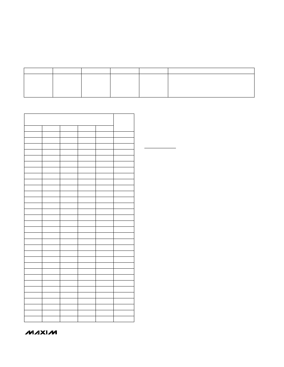Max847 1-cell, step-up two-way pager system ic, Applications information, Table 5. serial output data | Table 6. v, Output voltage, Component selection | Rainbow Electronics MAX847 User Manual | Page 15 / 18